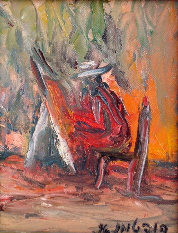 613x800 Artist On His Studio Amnon Hoftman Israeli Painter - Israeli Painting