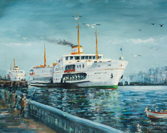 340x270 Istanbul Painting Etsy - Istanbul Painting