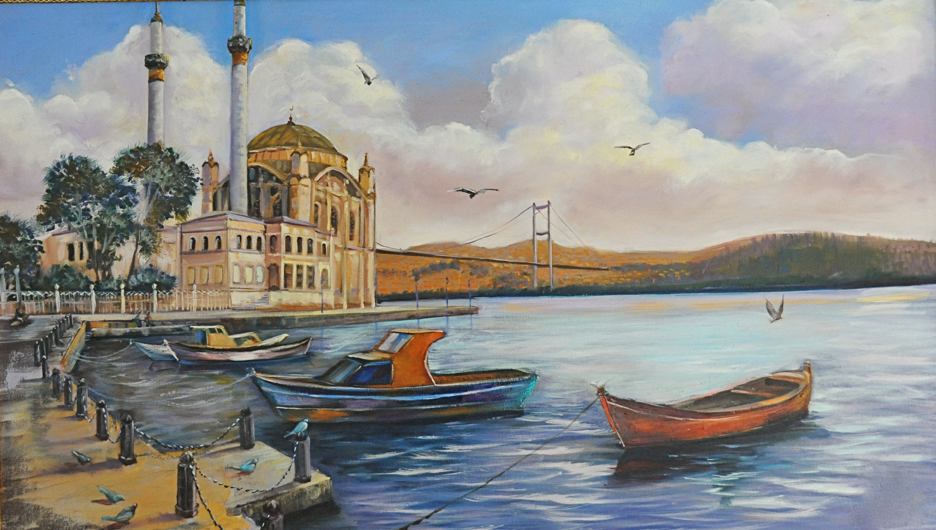 3645x2063 My Painting Mommy Cook For Me - Istanbul Painting
