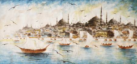 450x210 Stunning Istanbul Painting Reproductions For Sale On Fine Art Prints - Istanbul Painting