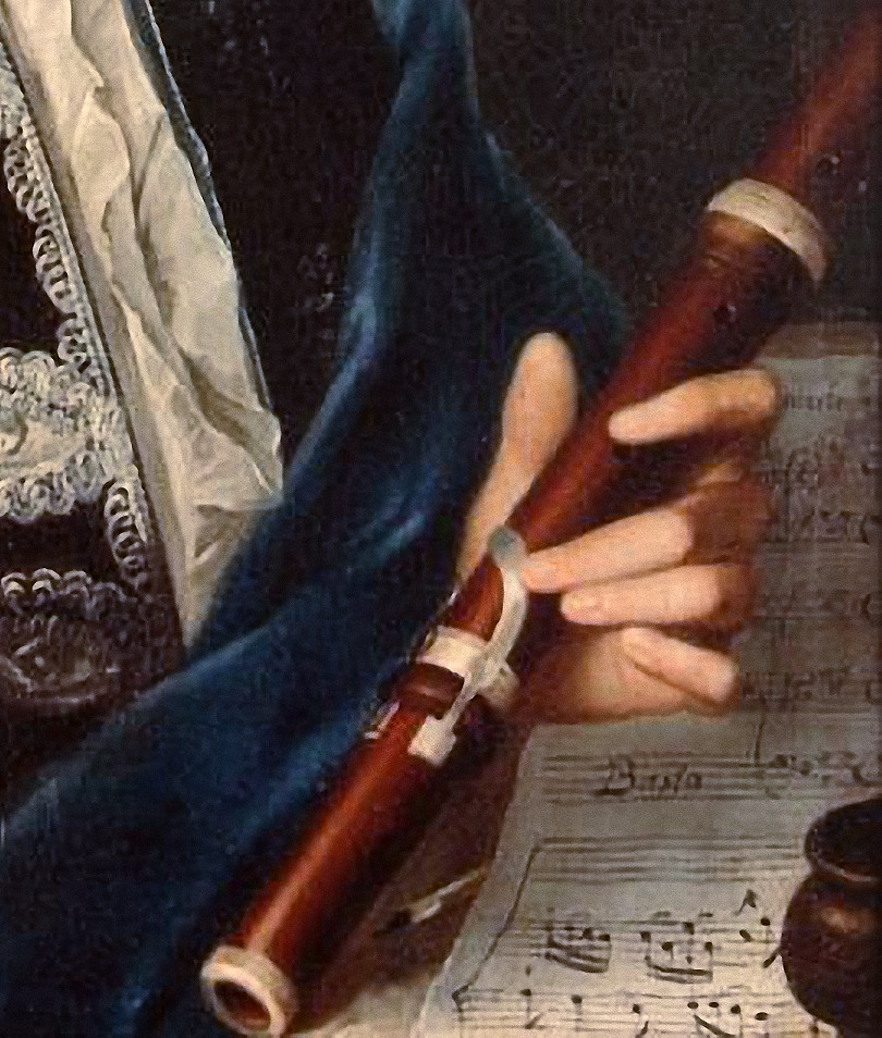 810x954 Fileflute Of Quantz (Painting By Gerhard) Cropped.jpg - It Flute Painting