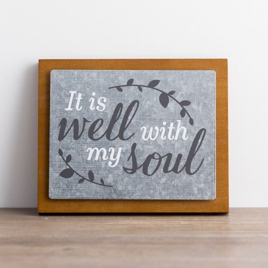 530x530 Christian Wall Decor Dayspring - It Is Well With My Soul Canvas Painting