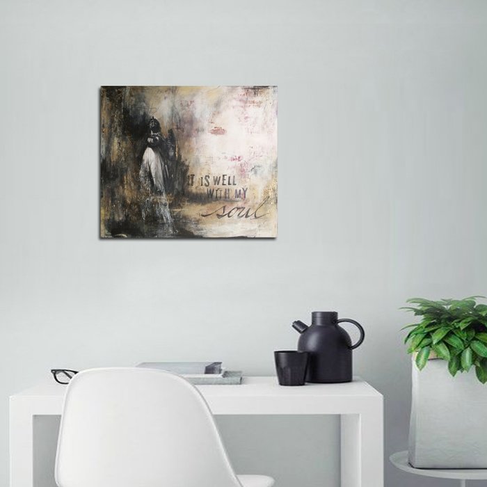 700x700 Hobbitholeco. It Is Well With My Soul' By Christina Lovisa Wall - It Is Well With My Soul Canvas Painting