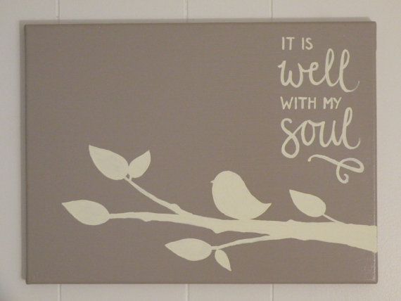 570x428 It Is Well With My Soul Canvas Art 12x16 In By Allthingstoenjoy - It Is Well With My Soul Canvas Painting