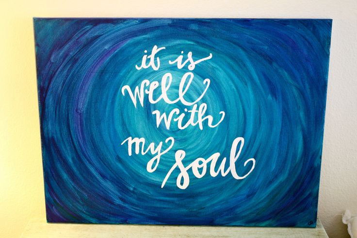 736x490 Painted Canvas Art It Is Well With My Soul By Rememberedoncemore - It Is Well With My Soul Canvas Painting