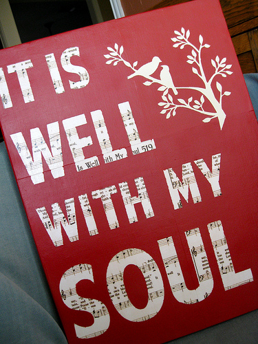 375x500 Raggedy Creek Creations It Is Well With My Soul Art - It Is Well With My Soul Canvas Painting