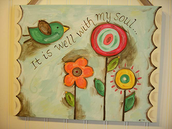 667x500 11x14 It Is Well With My Soul Canvas Art Painting - It Is Well With My Soul Canvas Painting