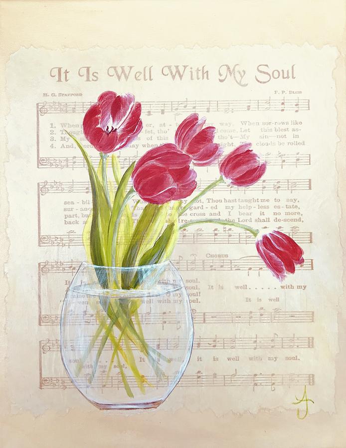 694x900 It Is Well With My Soul Painting By Alana Judah - It Is Well With My Soul Painting