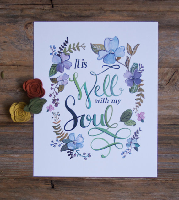 570x637 It Is Well With My Soul Art Print - It Is Well With My Soul Painting