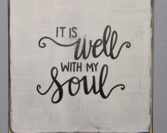 340x270 Enjoy Life Sign Family Gallery Wall Sign Wall Art Hand - It Is Well With My Soul Painting