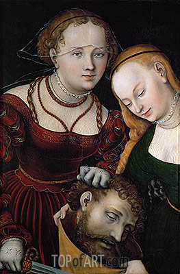 263x400 Judith With The Head Of Holofernes And A Servant Lucas Cranach - It Judith Painting