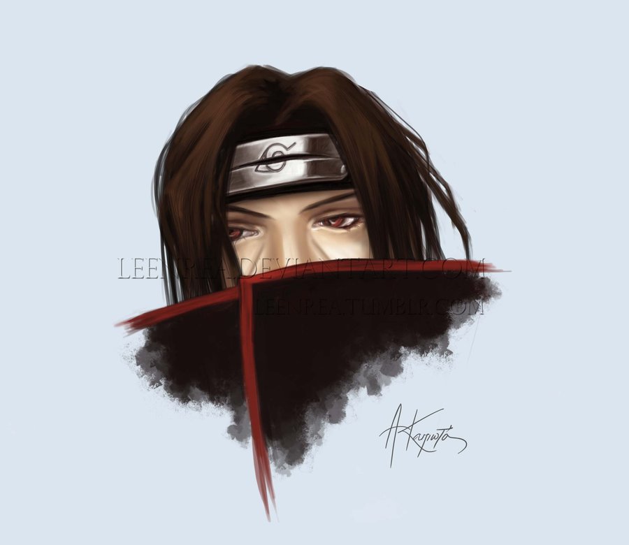 900x780 Itachi Uchiha By Leenrea - Itachi Painting