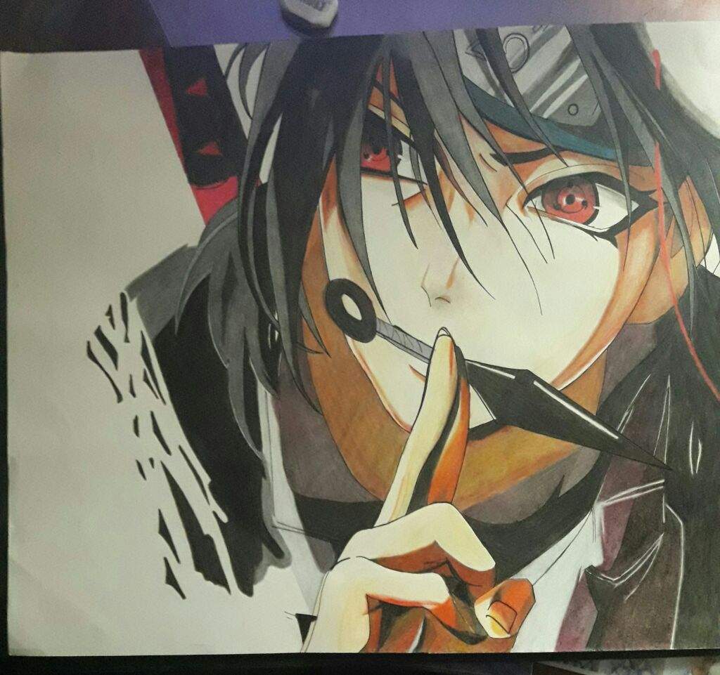 1024x961 Drawing Art - Itachi Painting