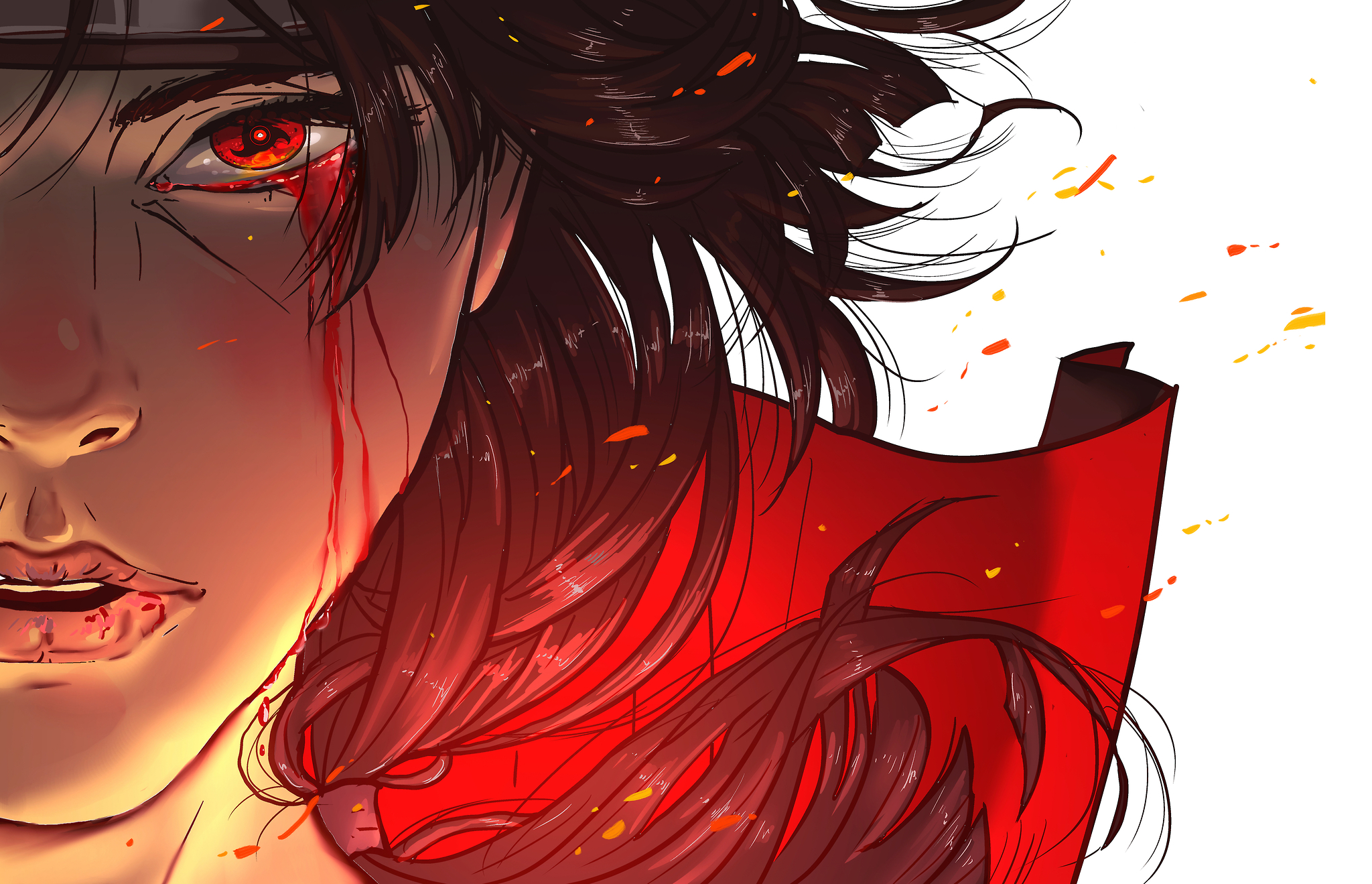 2048x1319 Itachi Is Art - Itachi Uchiha Painting