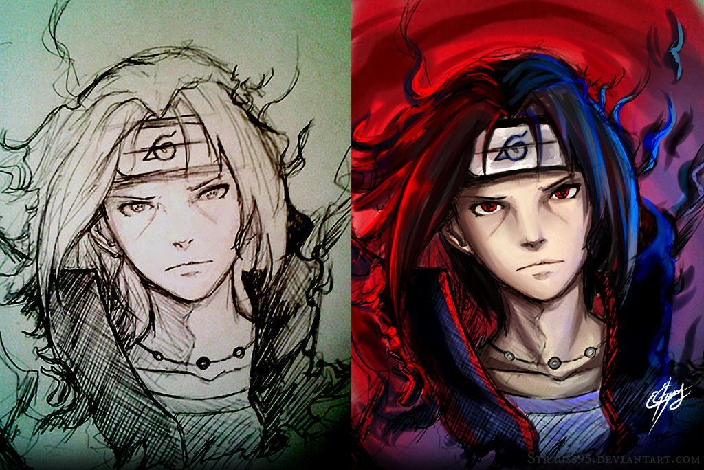 1024x684 Itachi Uchiha - Itachi Uchiha Painting