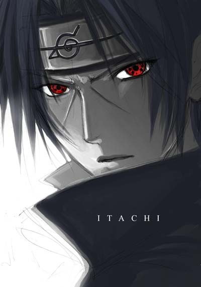 400x570 Itachi Uchiha From Naruto Cartoon Anime Movie Film Poster Vintage - Itachi Uchiha Painting