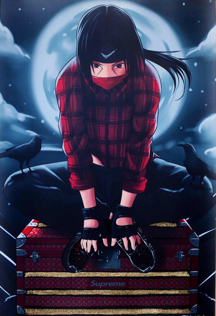 820x1200 Jyothee On Twitter Itachi Canvas Prints Are Available - Itachi Uchiha Painting