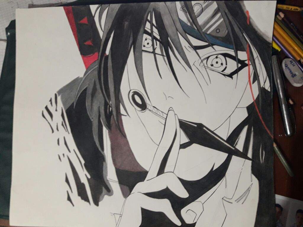 1024x768 Drawing Art - Itachi Uchiha Painting
