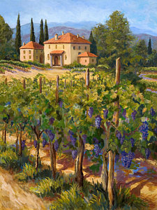225x300 Italian Countryside Paintings - Italian Countryside Painting