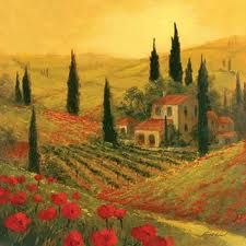 225x225 Italian Countryside Paintings - Italian Countryside Painting