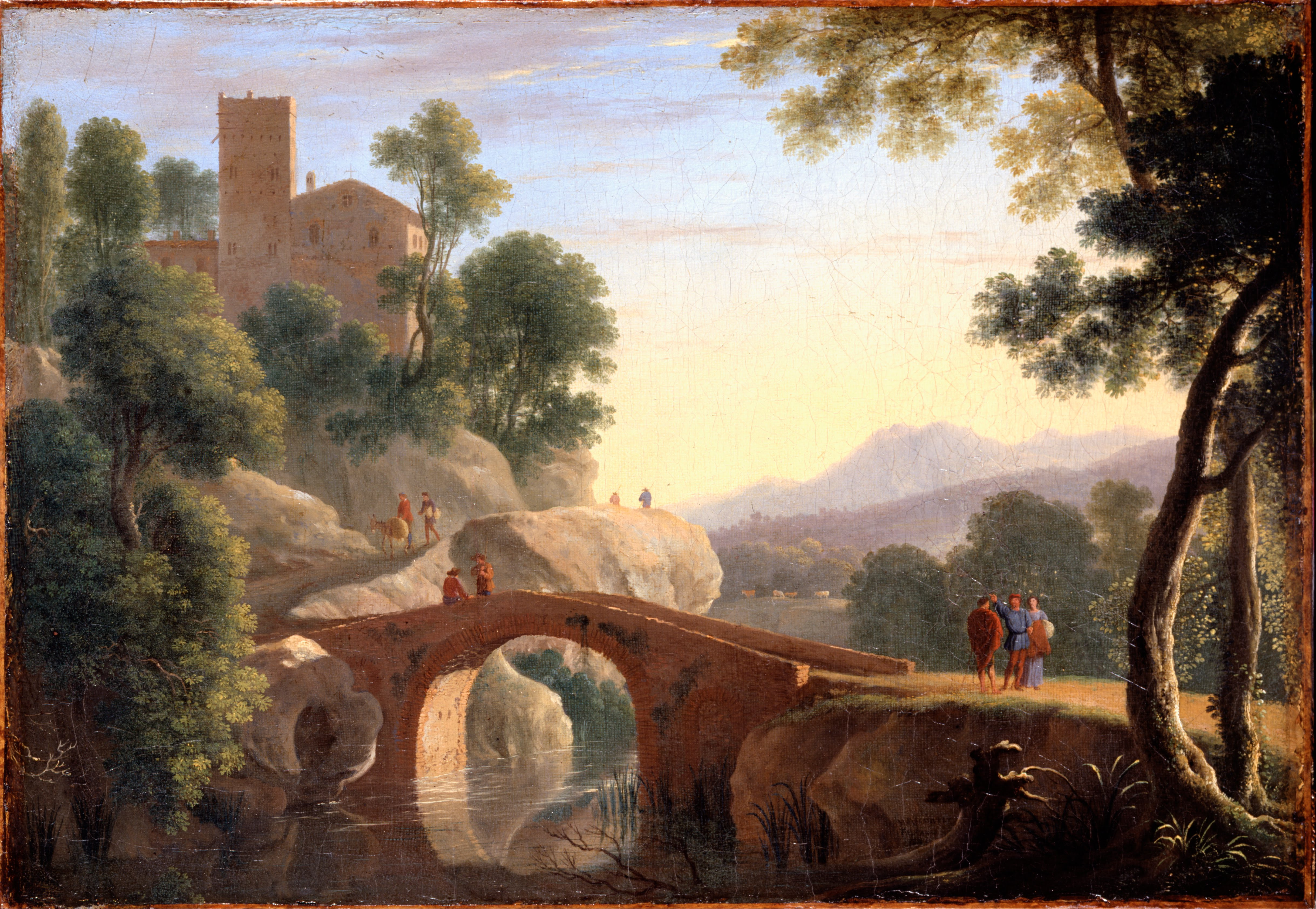 4876x3368 Filevan Swanevelt, Herman - Italian Landscape Painting