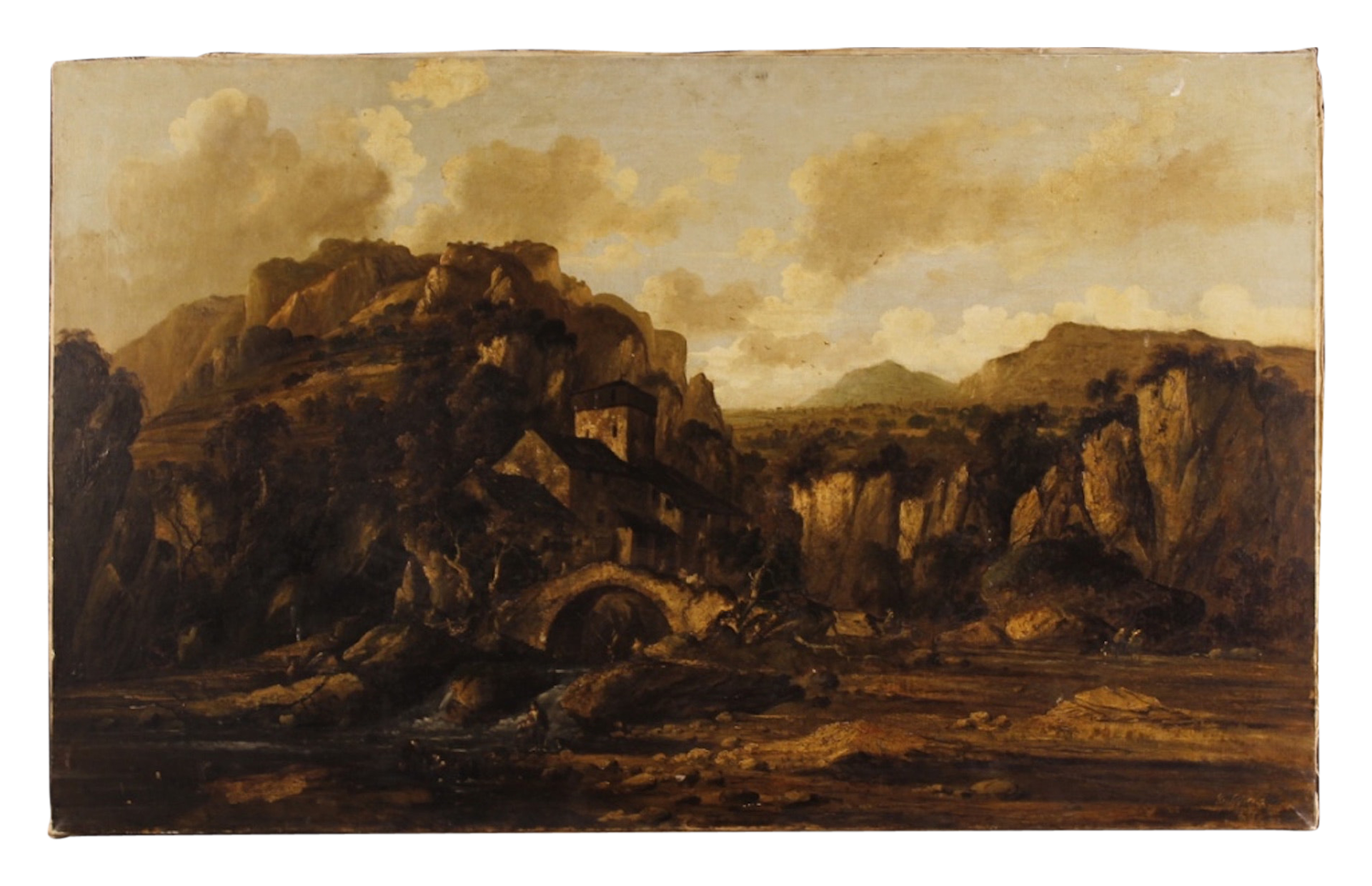 2973x1920 Italian Landscape Painting Oil On Canvas - Italian Landscape Painting