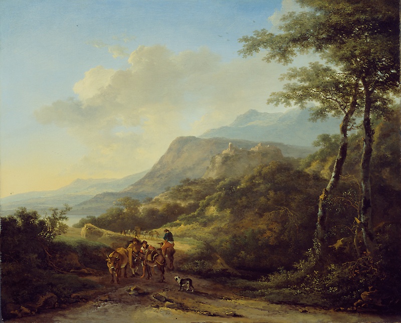 800x644 Italian Landscape With Travelers The Art Institute Of Chicago - Italian Landscape Painting