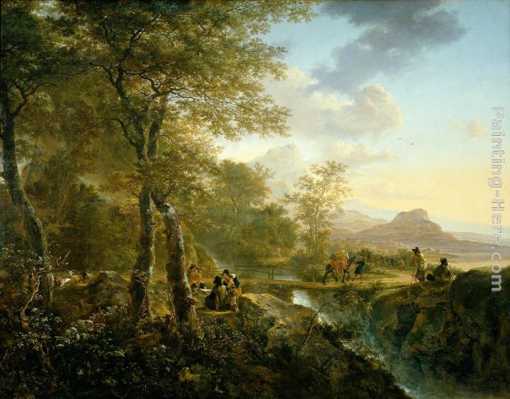 720x564 Jan Both Italian Landscape With Artist Painting Anysize 50% Off - Italian Landscape Painting