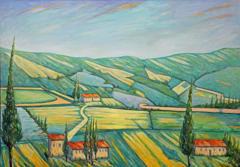 770x535 Saatchi Art Italian Landscape Painting By H Lloyd Weston - Italian Landscape Painting