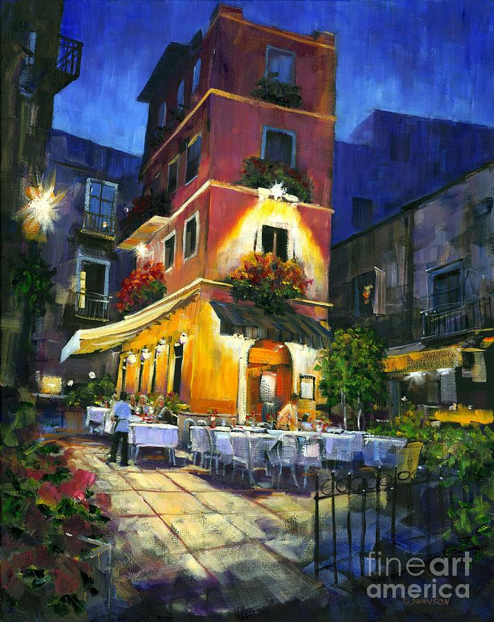 715x900 Italian Nights Painting By Michael Swanson - Italian Painting