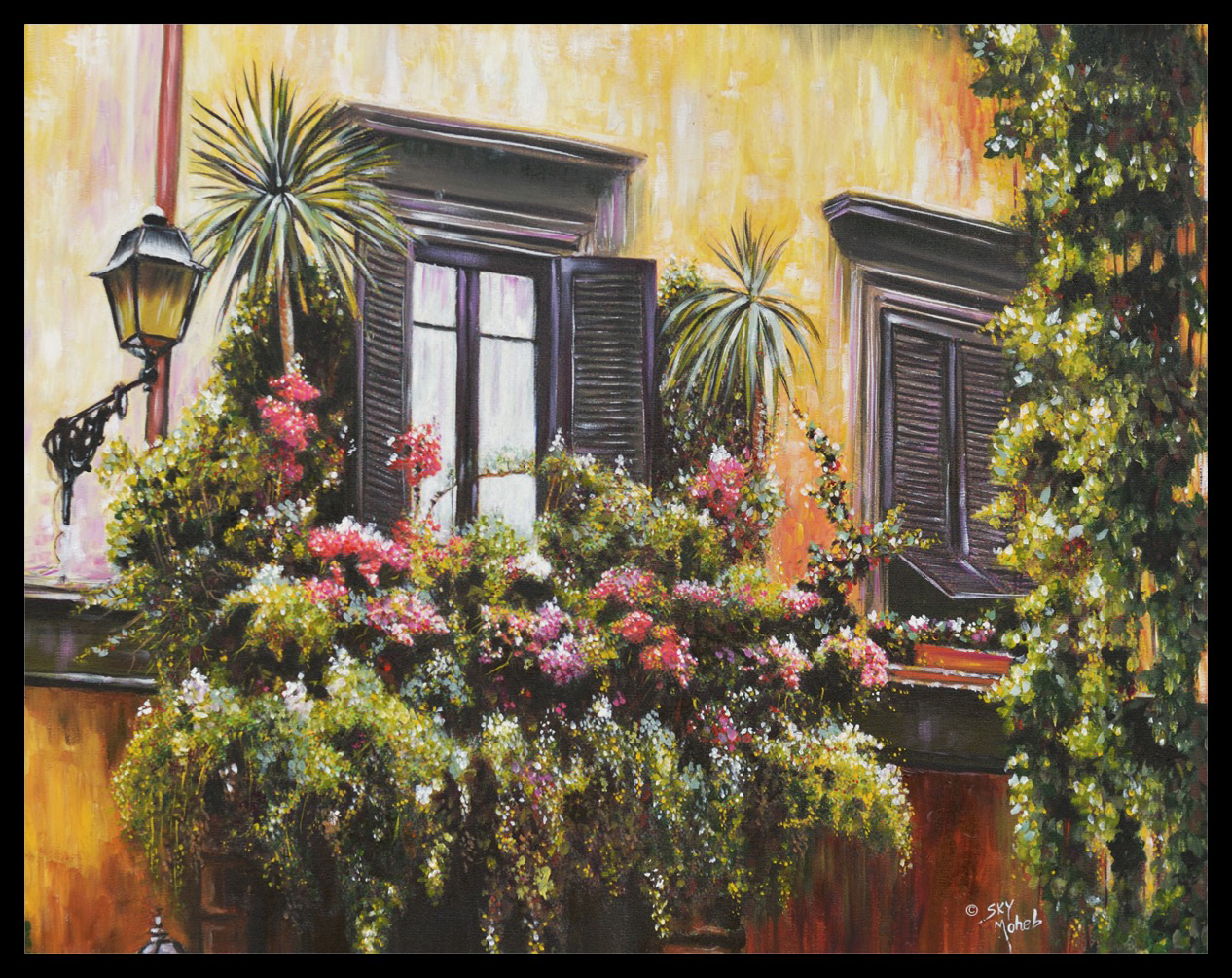 Italian Villa Painting at PaintingValley.com | Explore collection of ...