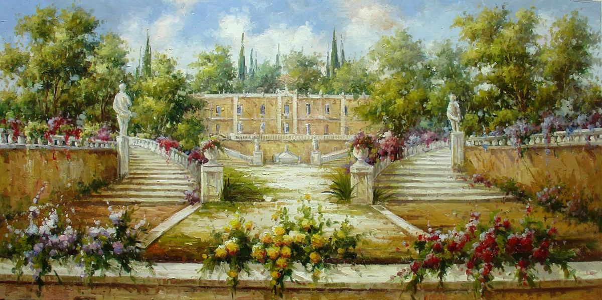 1200x598 Italian Historical Villas (Lucio Campana) - Italian Villa Painting
