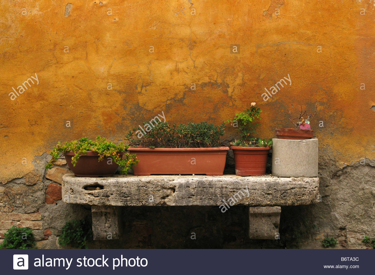1300x953 Traditional Italian Home With Rustic Bright Yellow Wall And Old - Italian Wall Painting
