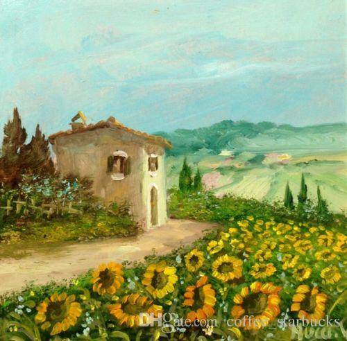 500x492 Best Framed Italian Painting Tuscany Landscape,pure Hand Painted - Italy Painting