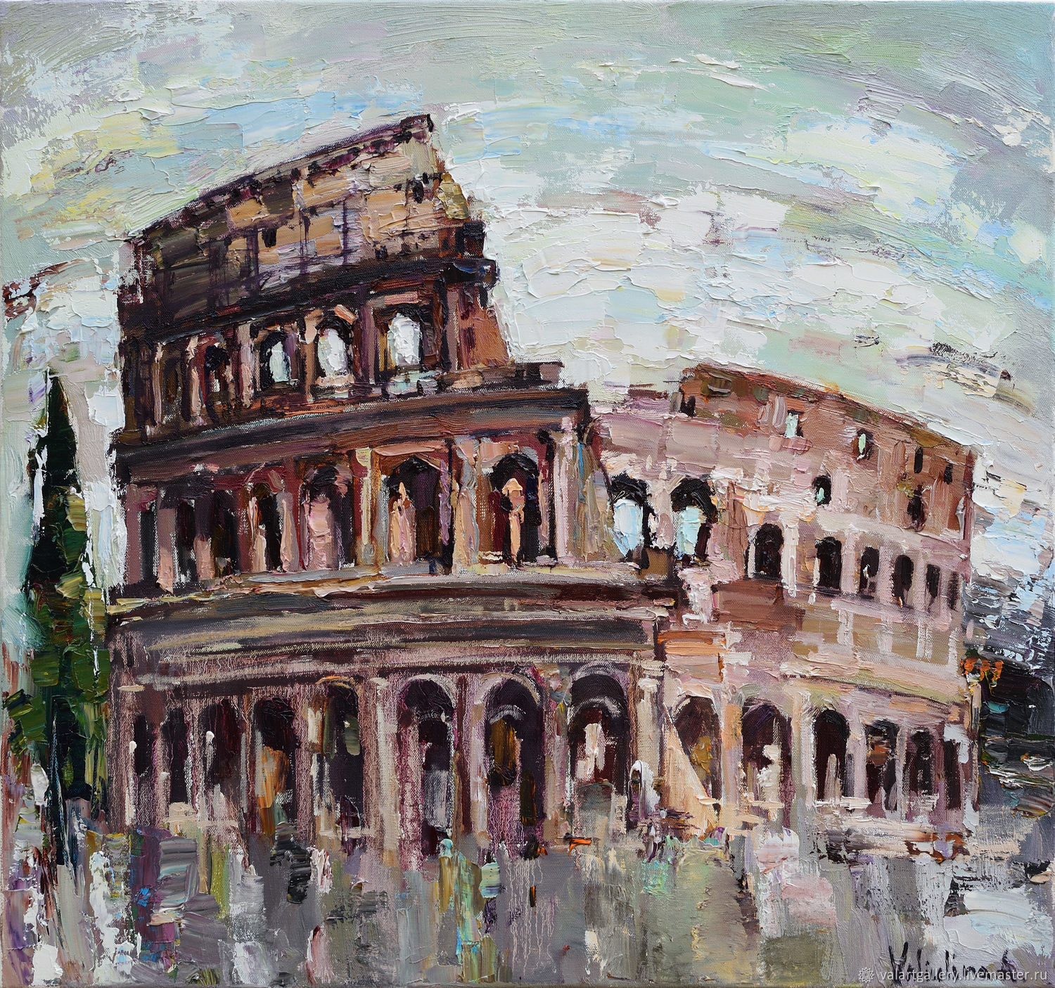 1500x1405 Colosseum - Italy Painting
