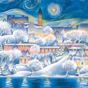 310x310 Starry Night Cornell University Ithaca Cornell University - Ithaca Ny Painting