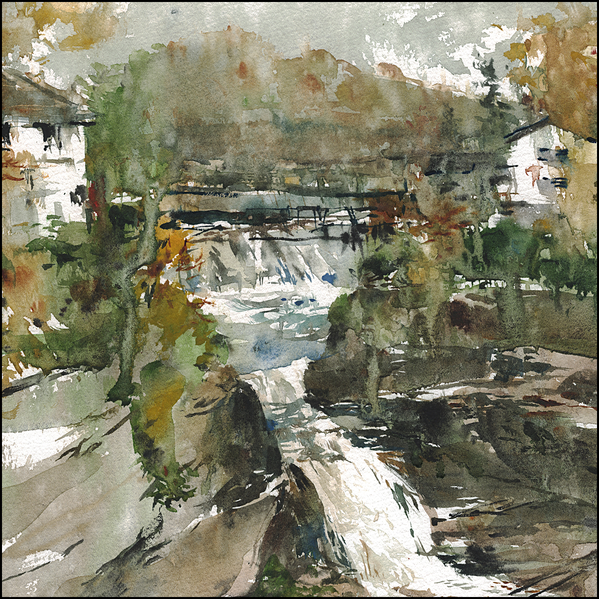 1200x1200 In Which Holmes Creates A Painting In The Rain, Or The Case - Ithaca Painting