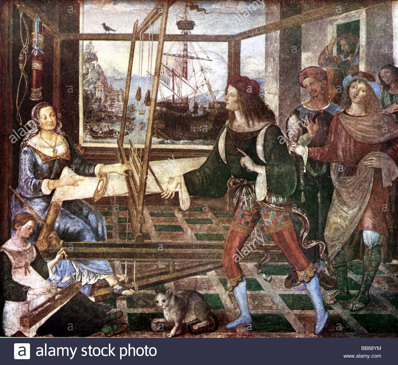 1300x1193 Odysseus (Ulysses), Greek King Of Ithaca And Hero, His Comeback - Ithaca Painting