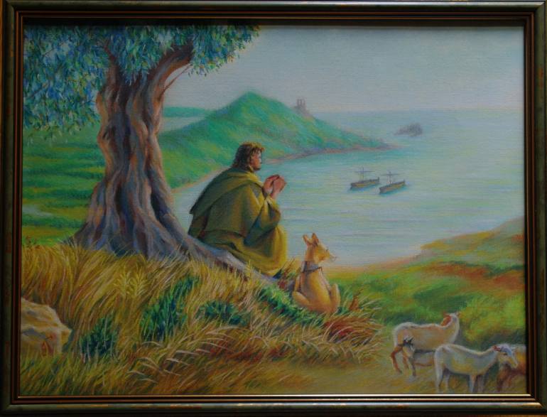 770x587 Saatchi Art Odysseus. Ithaca Painting By Valeriy Grebenyuk - Ithaca Painting