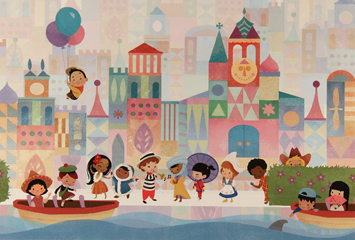 500x338 Grace Lee - Its A Small World Painting