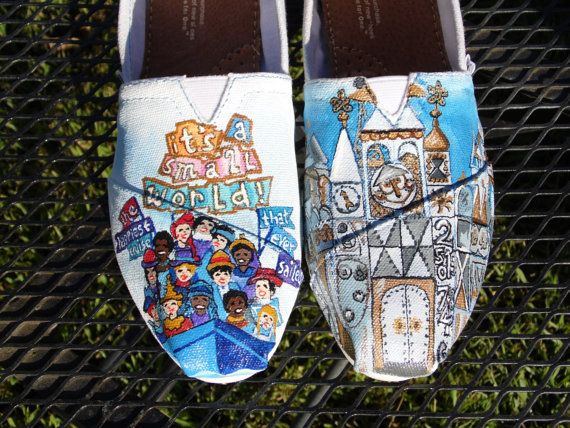 570x428 Best Etsy Disney Images On Nightmare Before - Its A Small World Painting