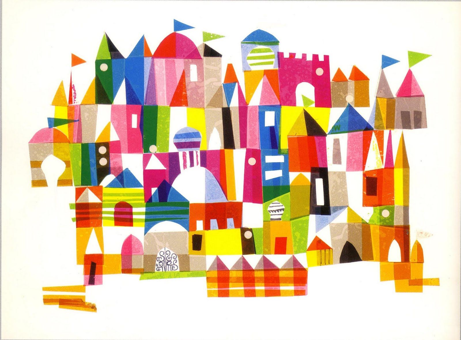 1600x1180 Mary Blair's Painting Of It's A Small World. Dont Know Where Yet - Its A Small World Painting