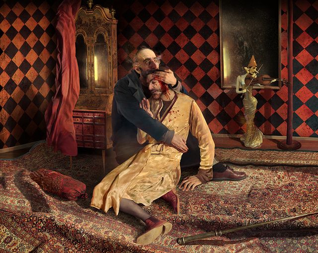 640x510 Painting By Christian Alexandrov Of Ivan The Terrible And His Son - Ivan The Terrible Painting