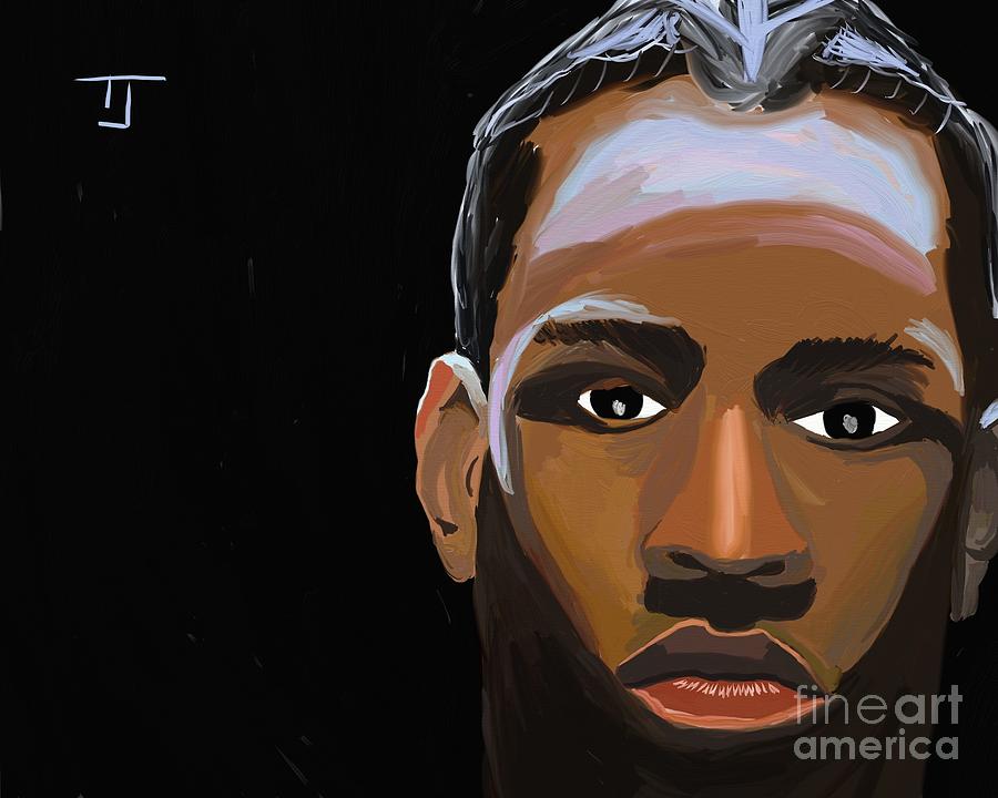 900x720 Allen Iverson Painting Digital Art By Tucker James - Iverson Painting