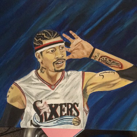 480x480 Allen Iverson Painting. - Iverson Painting