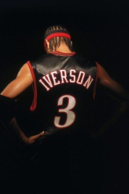 426x640 Diy Frame Allen Iverson High Quality Fabric Silk Print Basketball - Iverson Painting