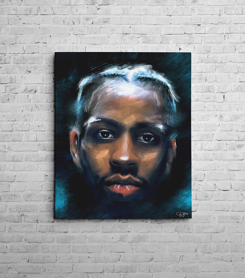 800x906 Home Allen Iverson Digital Painting - Iverson Painting