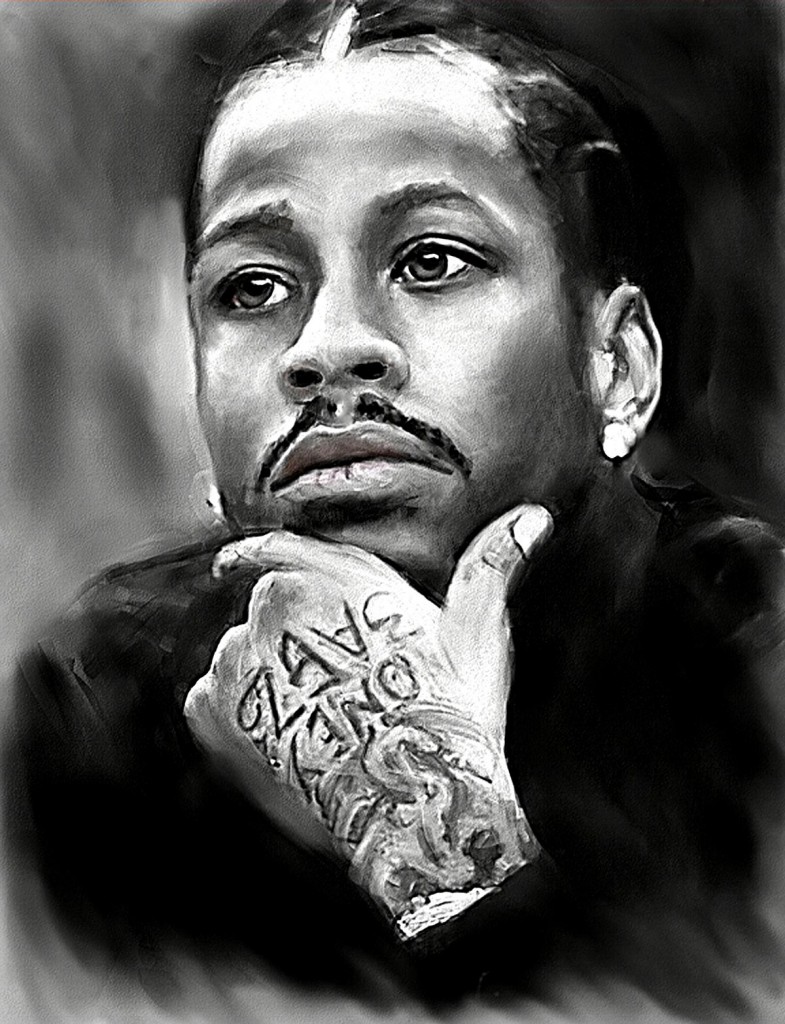 785x1024 Nbaamp's Allen Iverson By Jae Gregory - Iverson Painting