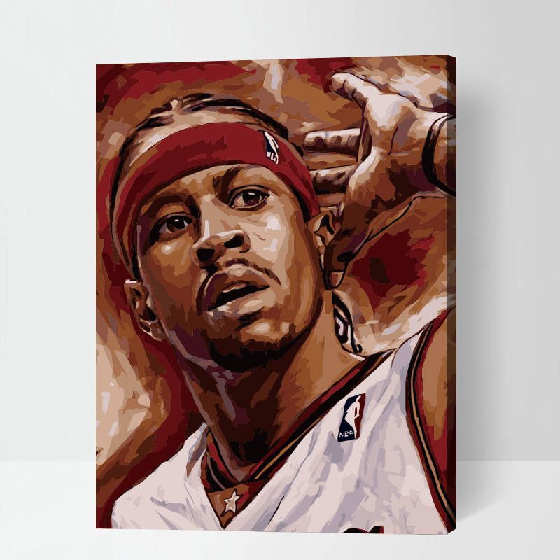 800x800 Pin By Yhfw On Paint By Number Allen Iverson - Iverson Painting