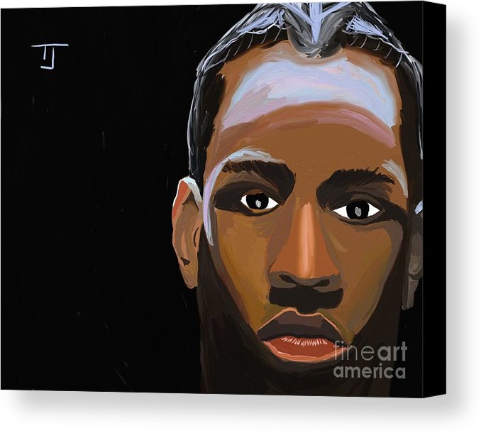 678x610 Allen Iverson Painting Canvas Print Canvas Art By Tucker James - Iverson Painting